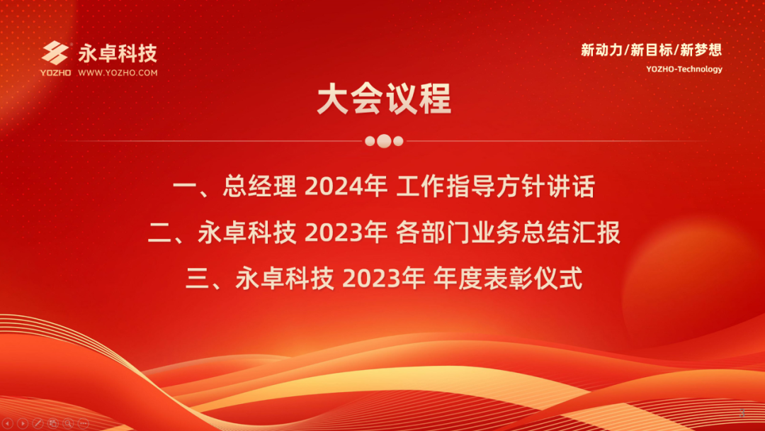 永卓科技2023年终总结大会-大会议程